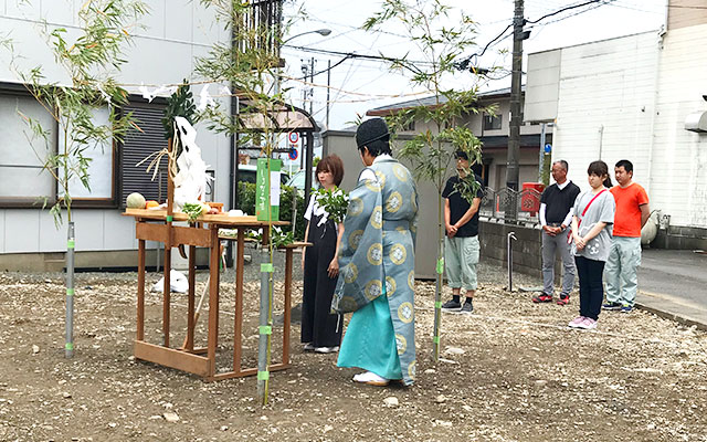 地鎮祭・地盤調査・工事着工